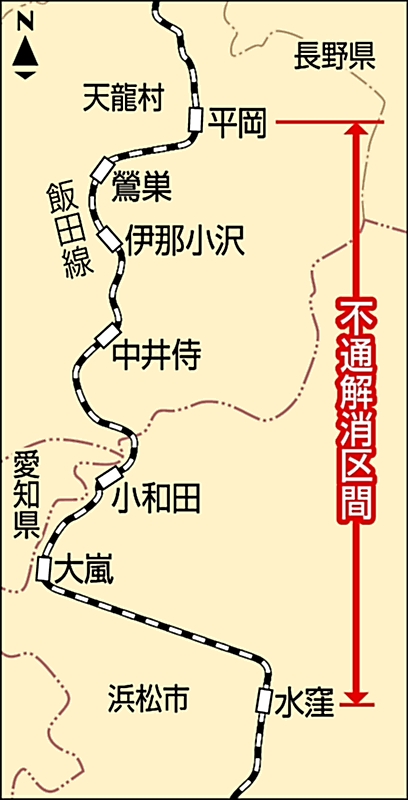 飯田線 ２８日全線再開 信毎web 信濃毎日新聞