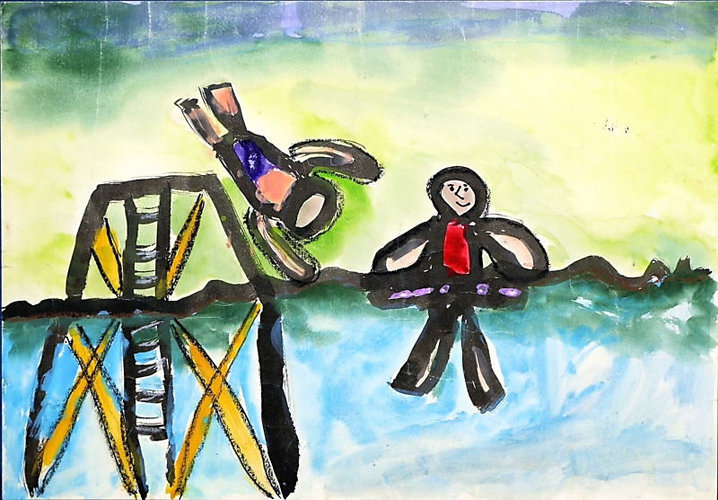 小学生の絵　絵画　美術品 半世紀前、自転車で巡り集めた全国の子どもの絵500点を本に 埼玉の鈴木