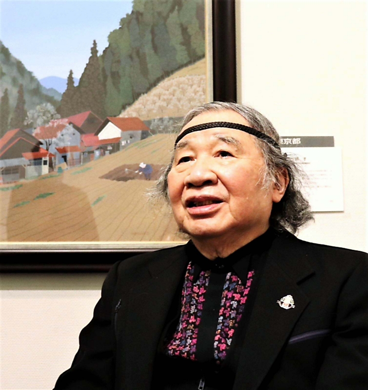 原田泰治さん死去 1月に諏訪でインタビュー 「ふるさと思う気持ち濃く