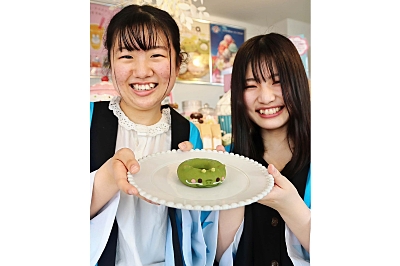 須坂高文化祭キャラ りゅうたん ドーナツ 生徒発案 須坂市内のカフェ協力 信濃毎日新聞デジタル 信州 長野県のニュースサイト