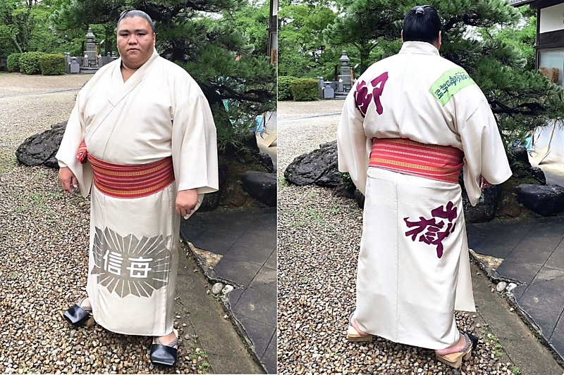 大相撲 浴衣反物 御嶽海☆