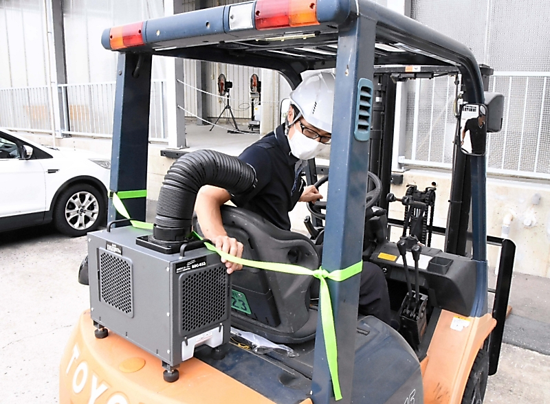 フォークリフト専用小型クーラー、ナカトミ（高山村）が販売開始