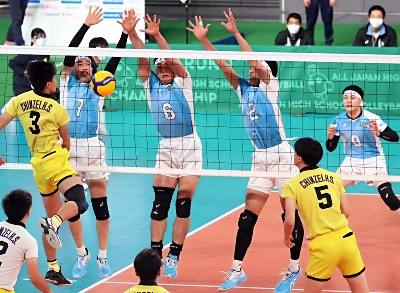 全日本高校バレー第2日 松本国際、力及ばず 国体覇者に序盤リードも