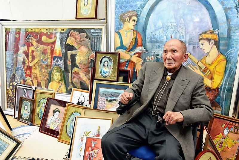 世界一になりたい」…94歳現役画家 作品「数百点」を描いてきた原動力