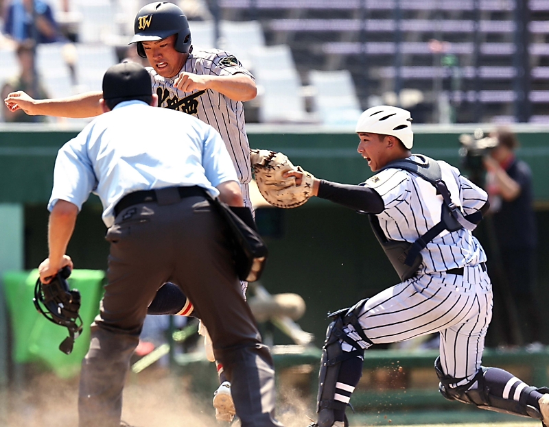 東海大諏訪、安打で上田西を上回るも得点奪えず 高校野球長野大会準々