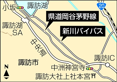西街道」があすから大型車の通行規制 諏訪市など｜信濃毎日新聞
