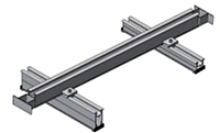 雪の重さによる湾曲を防ぐ補強部材のイメージ