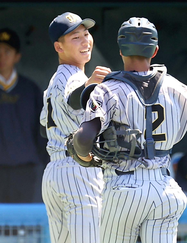 上田西、1点守り抜く 投手陣、長野日大打線を零封 高校野球の春季長野