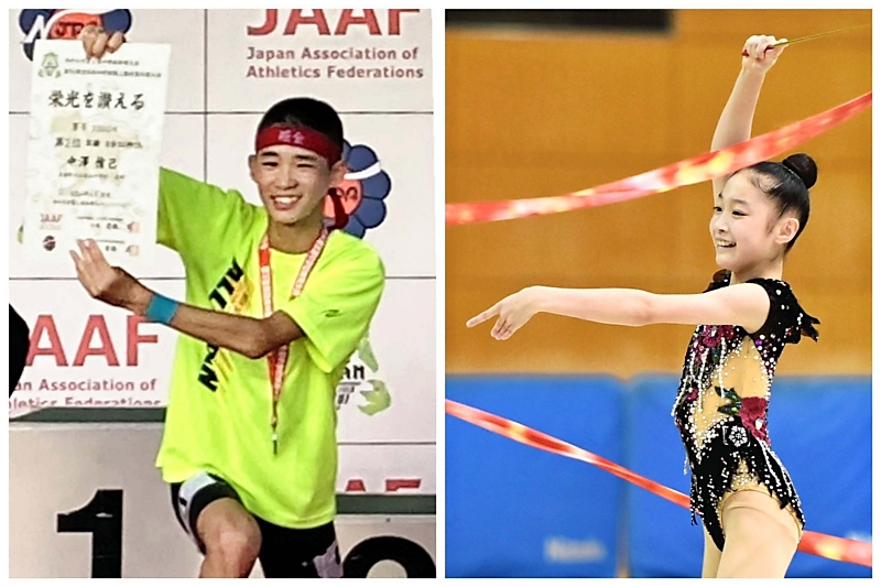 男子3000・中沢（堀金）2位 新体操女子種目別・池上（赤穂）5位 全国