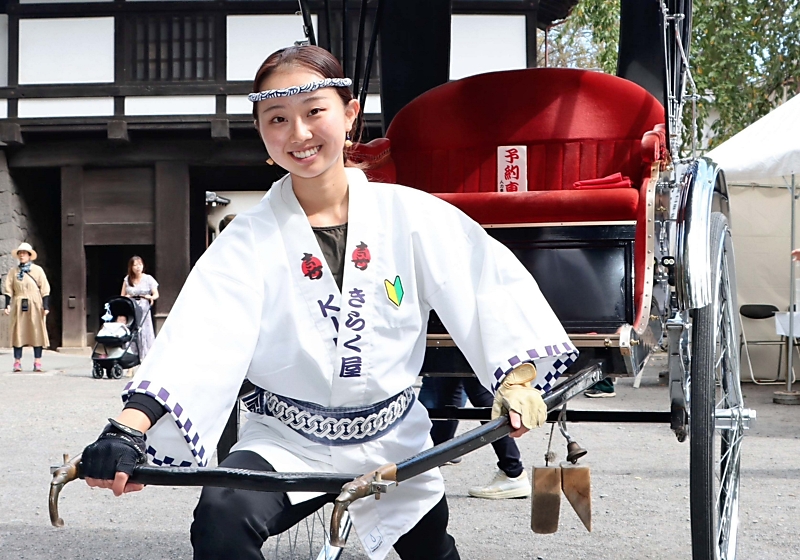 人力車を引く女子大生の姿…前から興味があって「車夫」にアルバイトで