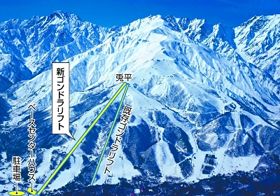 投資総額32億円､新ゴンドラ建設へ 白馬村の八方尾根スキー場 通年で