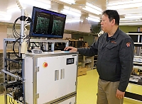 製造ラインに組み込んで使う「ＡＺＶｉｓｉｏｎ　ＣＶ」を紹介する河原ＣＥＯ