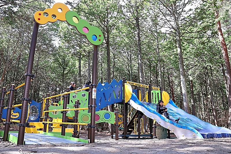 大型遊具 ハイランドマウンテンは岡山県下でも最大級の大型遊具のある公園だ