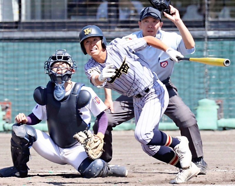 上田西、下位打線の下級生が活躍 長野俊英に長短7安打【春の高校野球
