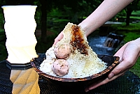 星のや軽井沢で提供される「軽井沢香木かき氷」