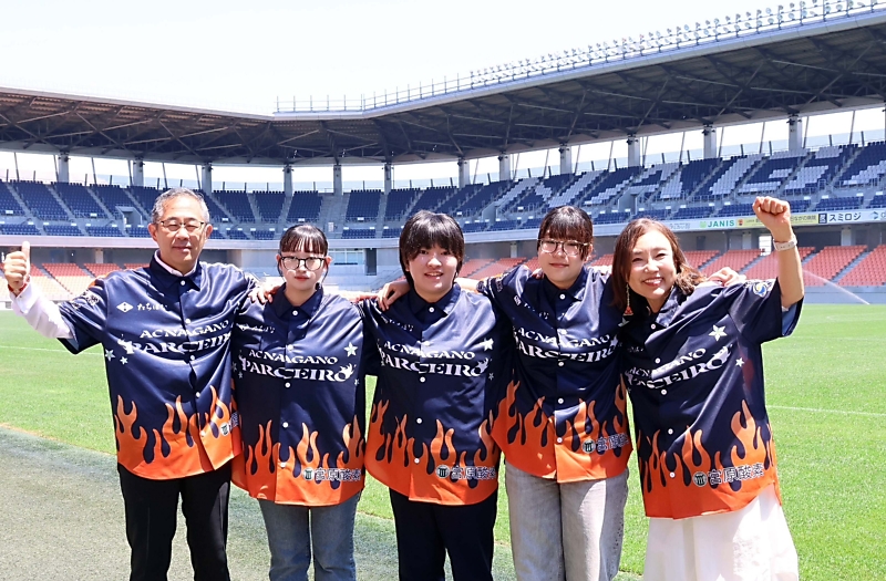 AC長野パルセイロ、来場者にオリジナルシャツ配布へ 長野市の専門学生