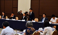 参院選の結果について協議した自民党県連の会議＝８月３日、長野市
