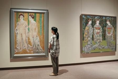 石本　正　裸婦　複製画 日本画家石本正さんの企画展 没後10年、女性の美追求｜信濃