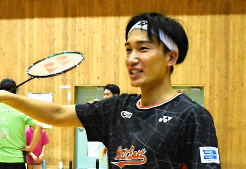 元世界王者の桃田賢斗さんが飯綱町に 「楽しめることを見つけて、毎日