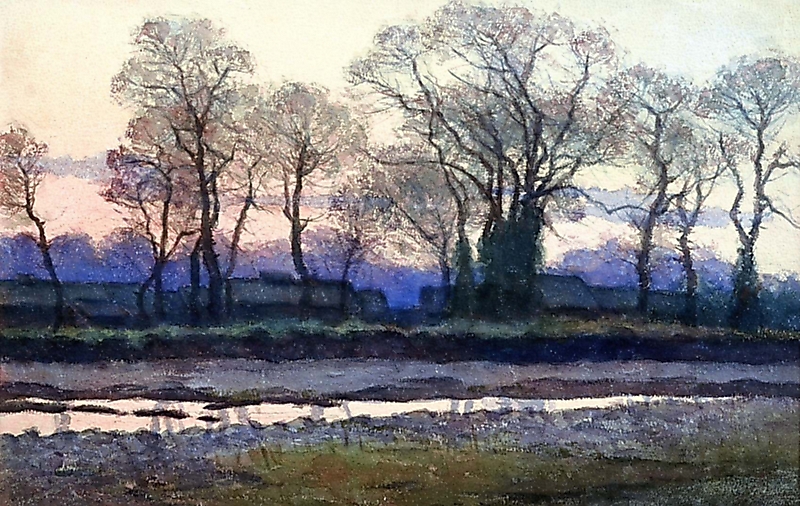 日本画的雰囲気漂う透明水彩 浅井忠の影響色濃く｜信濃毎日新聞