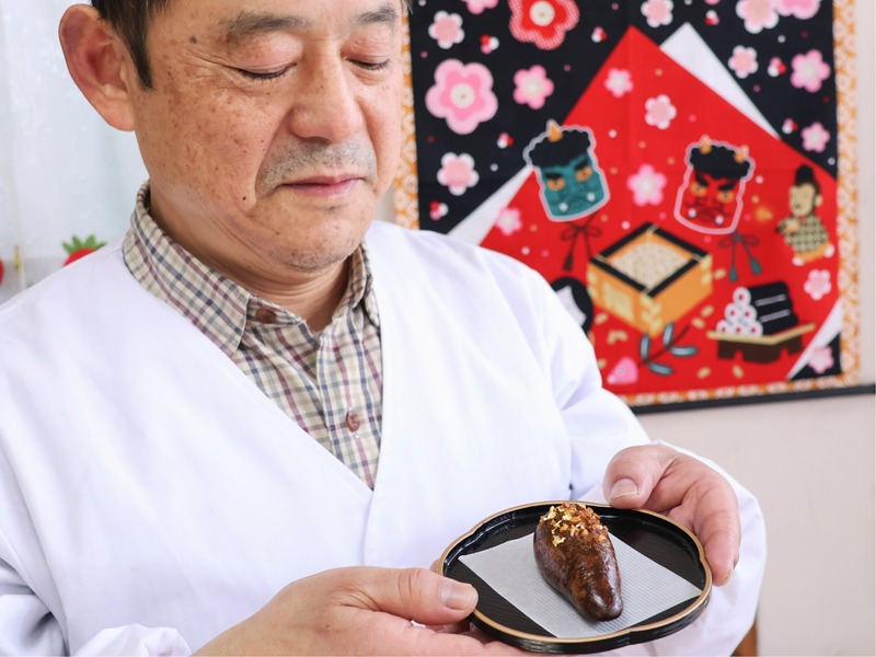 節分に合わせて「鬼にカリ棒」販売 かりんとう饅頭を金棒の形に 伊那市
