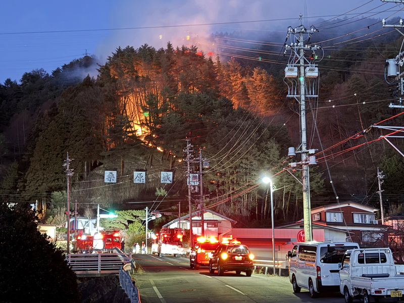 速報】諏訪市四賀で山林火災 消火活動で鎮圧｜信濃毎日新聞デジタル