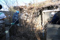 上田市が解体した特定空き家＝2024年12月