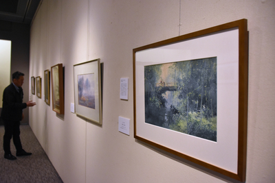 海外で1900年前後に販売、丸山晩霞らの水彩画 東御市に「里帰り