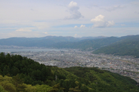 杖突峠から望む諏訪盆地