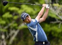 　第1日、7アンダーで首位の岡田晃平＝蒲生GC