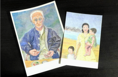 赤羽根一司　水墨画 下諏訪出身の赤羽根一司さんの作品展 青木村郷土美術館で、水墨画の