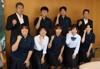 全国大会にかける意気込みを示した東海大諏訪高校生ら
