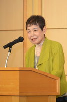 千葉県で7月に開かれた「『女性の日記から学ぶ会』30周年のつどい」で講演した島さん