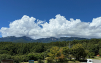 周囲を1周するサイクリングコースの検討が進む八ケ岳連峰（小海町から撮影）