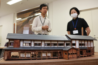 県立阿南病院の前身「日本医療団阿南病院」の模型