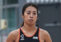 湯の丸高原で練習する瀬戸郁美