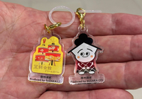 須坂市の名所などを表現したキーホルダー