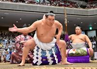 　全日本力士選士権に土俵入りだけの参加となった横綱豊昇龍＝両国国技館