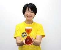 　「試作と試飲を重ねて完成させました」と話すヤッホーブルーイングの河津愛美さん＝東京都千代田区