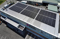 たちばな「あづみの店」に設置した太陽光発電設備