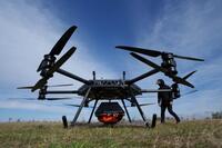 　ウクライナの防衛企業スカイフォール社の無人機＝14日（AP＝共同）