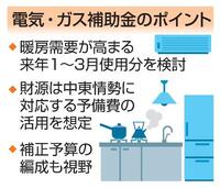 　電気・ガス補助金のポイント