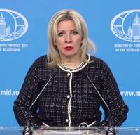 　ロシア外務省のザハロワ情報局長